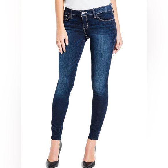 Guess Denim - Guess Power Skinny low rise stretchy Kent wash